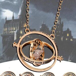 Harry Potter Time Turner Hermione Granger Hourglass Pendant Necklace